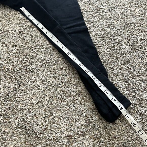 Lululemon Groove Crop Pants Reversible Black Banded Design Size 6 Yoga - Picture 3 of 7